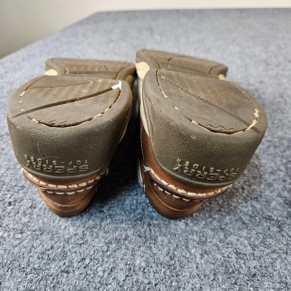 Sperry Top-Sider Mens Billfish Boat Shoes Tan Leather Mesh Loafers 0799023
